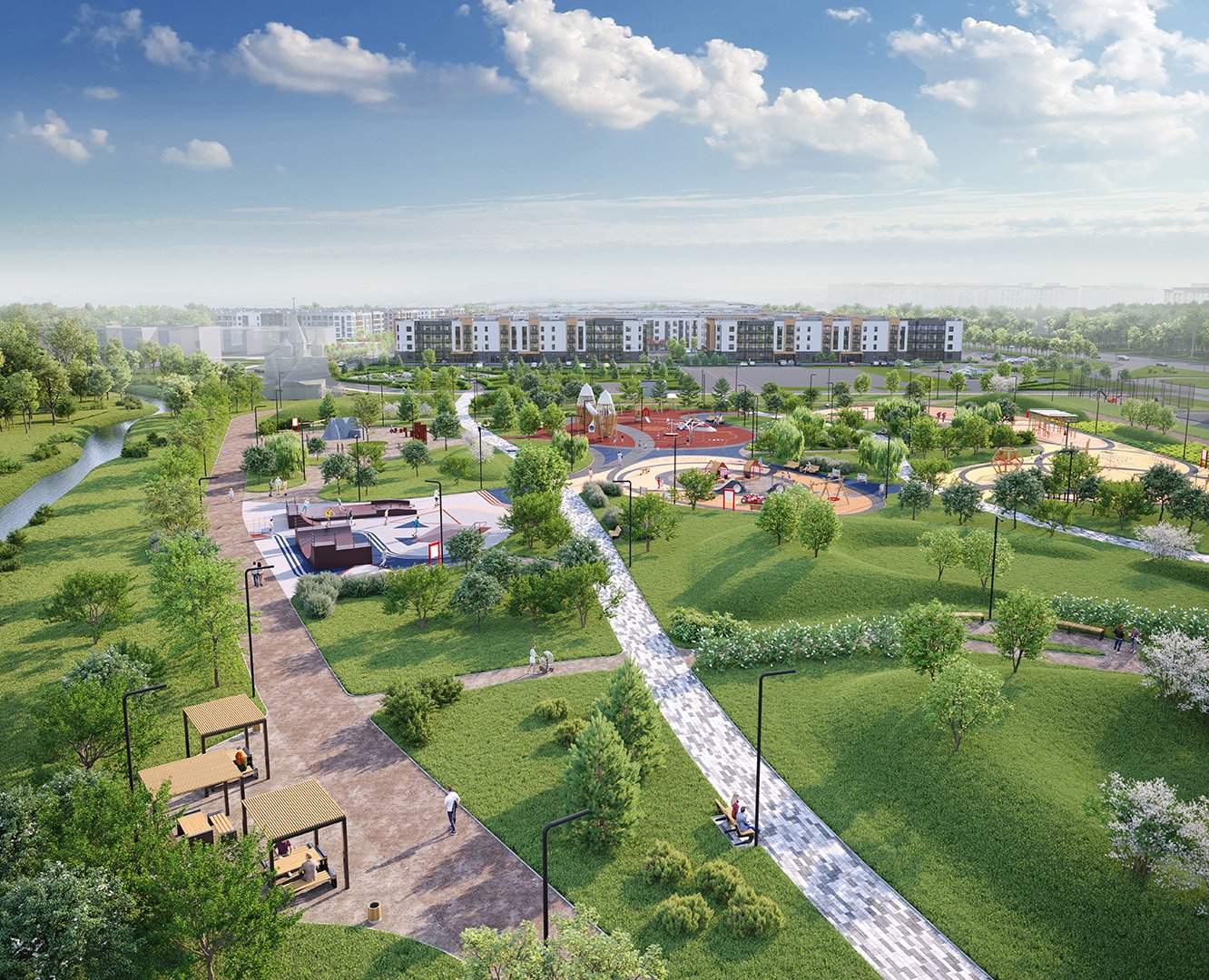 ЖК «Univer City» — двор и территория